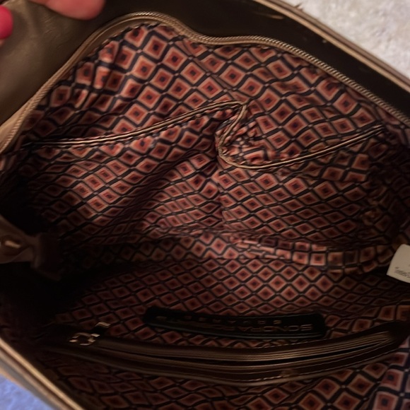 Sondra Roberts Squared Satchel with Tassel Trim - Picture 6 of 7